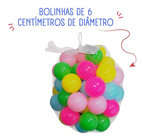 Saco Bolsa Com 50 Bolinhas Para Barraca E Piscina Importway