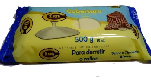Cobertura Chocolate Blanco F&m 500gr - Kg a $33