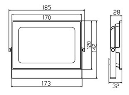 Reflector Candil 50wts Proyector Exterior Ip65 Luz Dia
