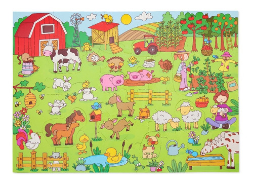 Imagen 5 de 10 de Rompecabezas Puzzle La Granja Didactico Infantil Niño