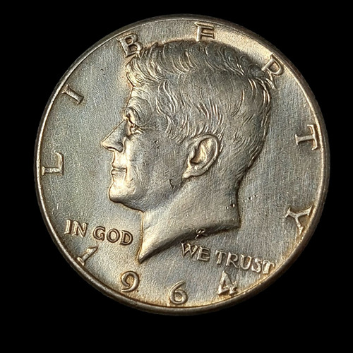 Estados Unidos ½ Dólar, 1964 Plata 900 Seca D Km# 202a - 020