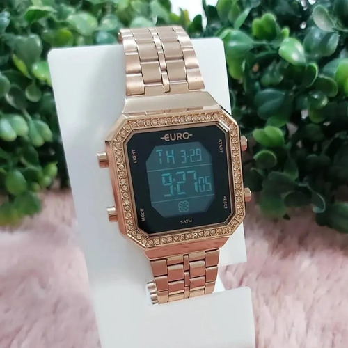 Imagem 3 de 9 de Relógio Euro Feminino Fashion Fit Rosé Eubjk032aa 4p