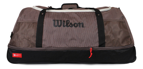 Bolso Coloso Con Ruedas Y Enrollable 140 Lts Café Wilson