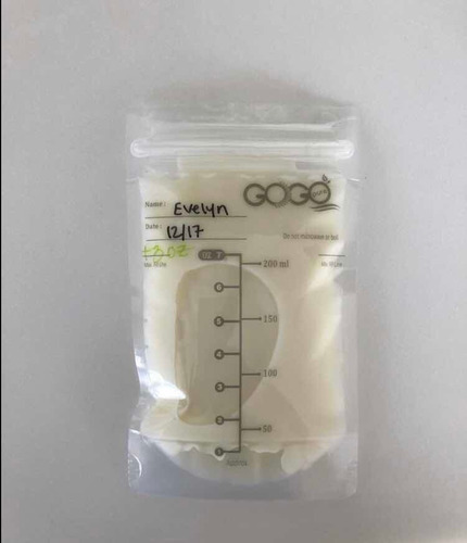 Imagen 4 de 5 de 36 Bolsas De Almacenar Leche Materna Gogo 210 Ml