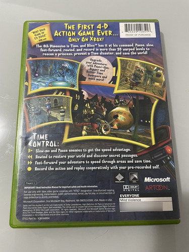 Jogo Blinx - The Time Sweeper Xbox Classic (Usado)