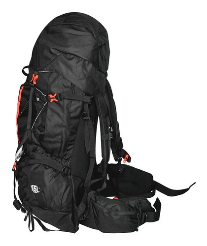 Mochila Para Montaña Montana 65 L Negro/rojo W1780364 Wallis