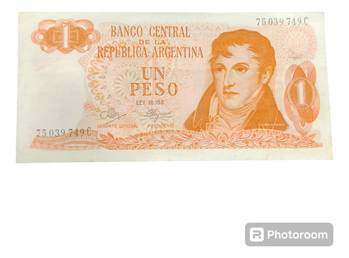 Billete De Argentina 1 Peso