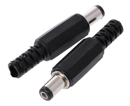 5 Conectores De Enchufe De Corriente Cc Macho De 5,5 Mm X 2,