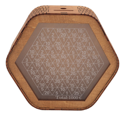 Tarro De Madera Para Ahorrar Dinero En Forma De Alcancía Hex