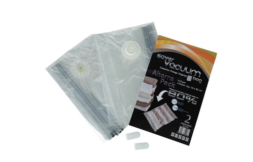 Pack 2 Bolsas Ahorra Espacio Ag+ 56x80cm Saver Vacuum Bag