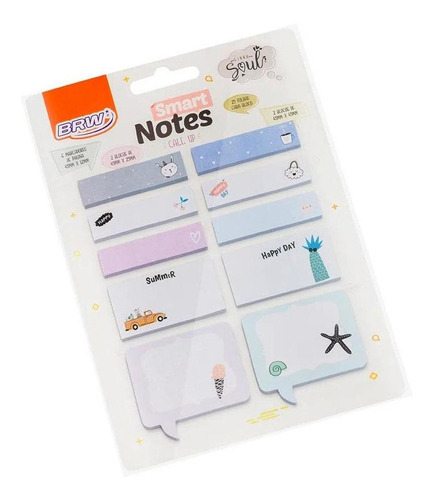 Bloc de notas inteligentes Call Up Summer, 25 hojas de cada color, flores rosas