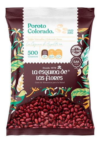 Porotos Colorados No Gmo La Esquina De Las Flores 500gr.x 3