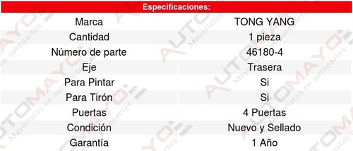 Defensa Trasera (de Calidad) Mazda 3 14-18 Tong Yang
