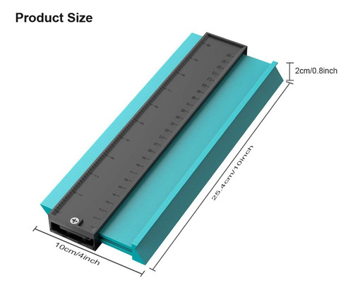 Medidor De Contorno De 25 Cm Para Duplicar Formas Irregulare