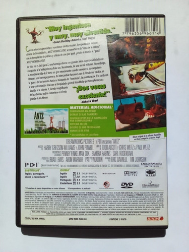 Imagen 2 de 2 de Antz Hormiguitaz - Darnell Johnson - Dreamworks 2007 Dvd U