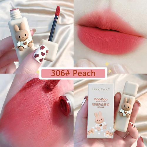 Juego De 4 Brillos De Labios Con Sabor A Conejo Para Labios