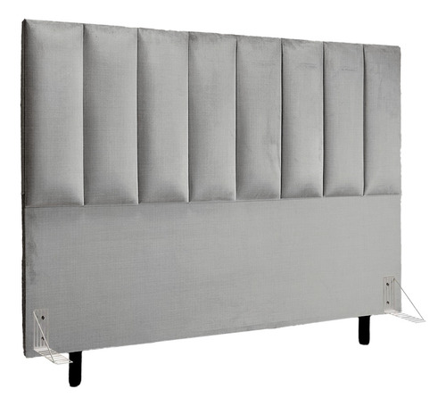 Cabeceira Estofada Cama Box Queen 1,60 Facto Corino + Frame Cor Fendi