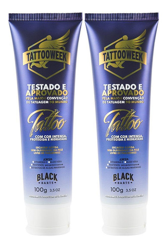 Creme Tatuagem Revitaliza Realça Tattoo Black Barts 2un