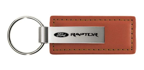Imagen 1 de 3 de Llavero De Cuero Marrón Ford F- Raptor