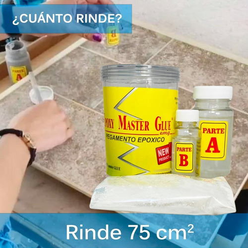 Imagen 3 de 10 de Pegamento Epoxico Para Metal , Ceramica , Concreto, Vidrio