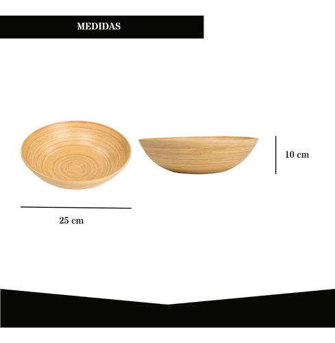 Bowl Ovalado De Bambu