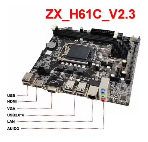 H61 Desktop Motherboard Lga 1155 Ddr3 Mainbord For Core And 