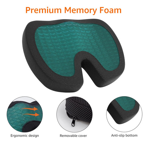 Cojín Cómodo For Silla De Oficina - Espuma Viscoelástica