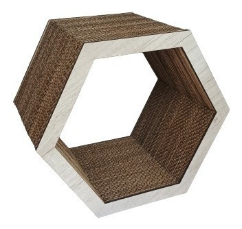 Rascador Hexágono 4 Carton Corrugado Para Gatos - Bagner