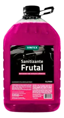 Sanitizante Aromatizante Cheirinho Carro Frutal 5l -vintex Cor Rosa