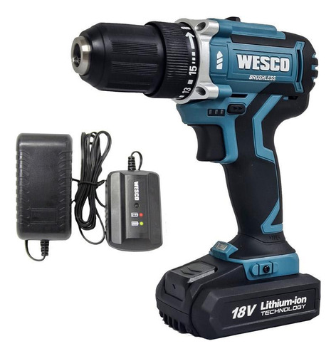 Furadeira Parafusadeira A Bateria 18v Brushless Ws2324 Wesco