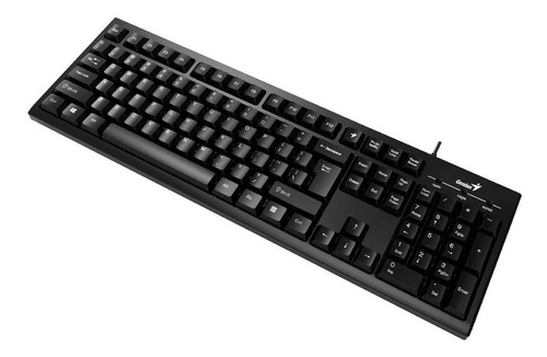 Teclado Genius KB-116 QWERTY español color negro