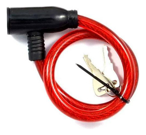 Cadeado Para Bike Com Cabo Md Vermelho bicicleta startools - Ar0307