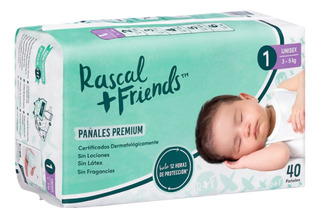 Pañales Bebé Rascal Friends T-1 - Unidad a $1248