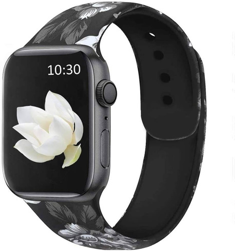 Malla Para Apple Watch 38/40mm Blotow M/l Grey Flower