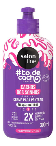 Salon Line To de Cacho Creme De Pentear Cachos Dos Sonhos 300ml