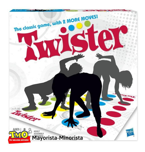 Imagen 2 de 7 de Juego De Caja Twister Para Niños Alfombra Colores