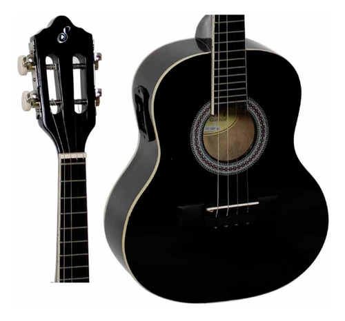 Imagem 2 de 5 de Kit Cavaco Cavaquinho Elétrico Giannini Start Cs-14 Ep Black