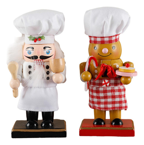 Figuras De Cascanueces De Navidad, Chef De Papá Hombre De