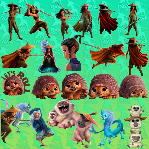 Kit Digital Raya El Ultimo Dragon Clipart Png