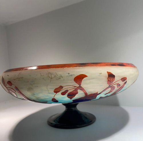 Antiguo Vidrio Firmado Artistico Le Verre Francais Original (Usado)