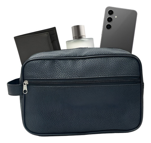 Neceser Hombre Organizador Viajes Grande Bolso De Mano Cuero