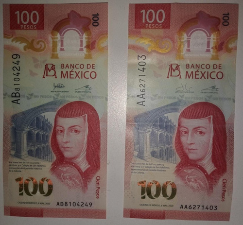 Billete 100 Pesos Serie Aa Y Ab