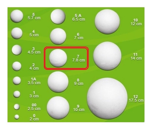 280 Esferas De Unicel #7, 8 9 Y 10
