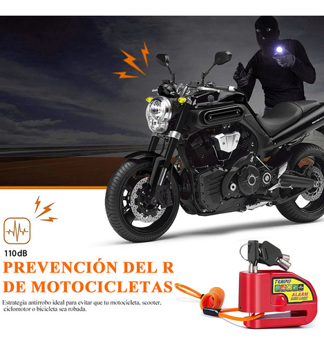 Cerradura Antirrobo Universal Para Manillar De Moto