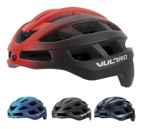 Capacete Bicicleta Ciclismo Moutain Bike Vultro Raptor Cor Vermelho Tamanho M