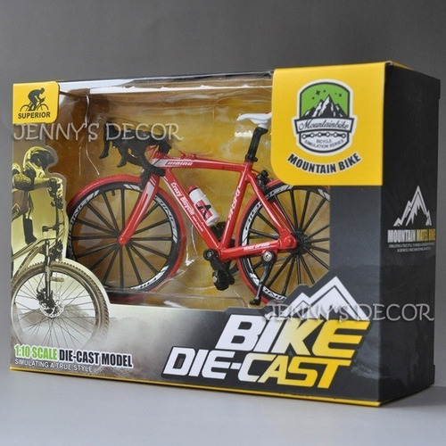 Imagem 9 de 9 de Bicicleta Speed Miniatura Metal 1:10 Mountain Bike Die Cast