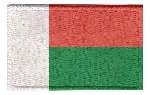 Patch Sublimado Bandeira Madagascar 8,0x5,5 Bordado
