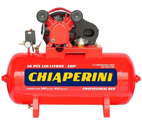 Compressor Ar 10 Pés 2 Pistões Red S/ Motor 19196 Chiaperini Frequência