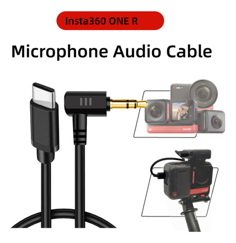 Cable Adaptador Audio Para Micrófono Para Insta360 One R
