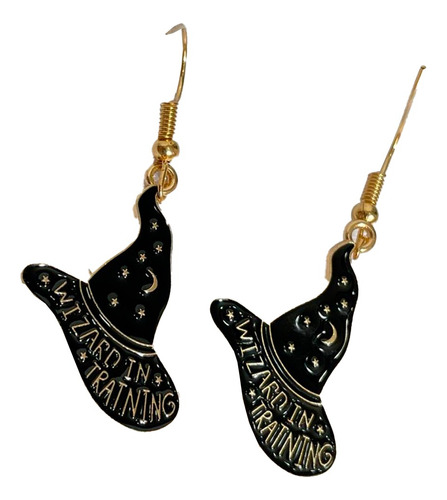 Aretes Harry Potter De Sombrero Disguise Color Negro 